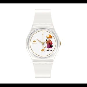Swatch Queen Elizabeth How Majestic Platinum Jubilee Limited Edition Watch Rare!